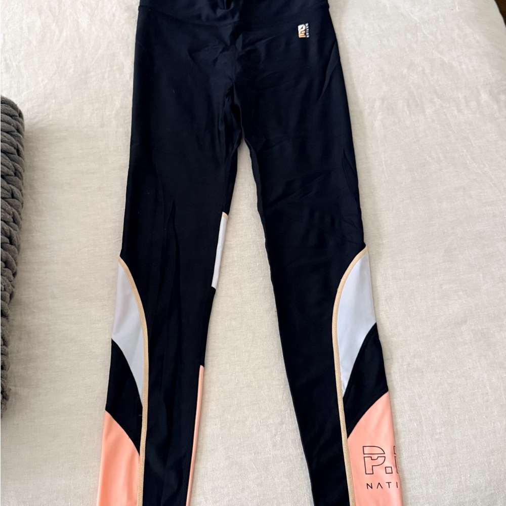 P.E Nation Leggings in Black and Peach